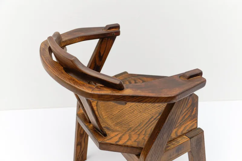 Pamono Mid-Century Modern French Provincial Oak Chair, 1960s> Lounge Chairs & Armchairs