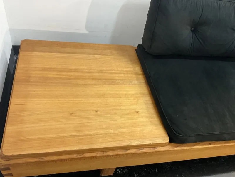 Pamono Mid-Century Modern French Bench in Elm in the style Pierre Chapo, 1950s> Benches