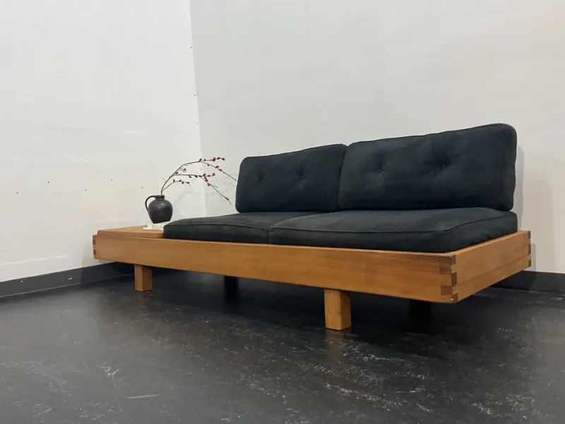 Pamono Mid-Century Modern French Bench in Elm in the style Pierre Chapo, 1950s> Benches