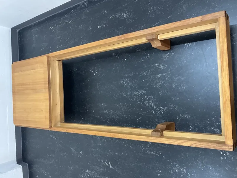 Pamono Mid-Century Modern French Bench in Elm in the style Pierre Chapo, 1950s> Benches