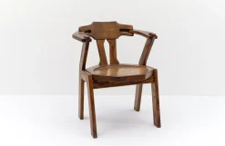 Pamono Mid-Century Modern French Provincial Oak Chair, 1960s> Lounge Chairs & Armchairs