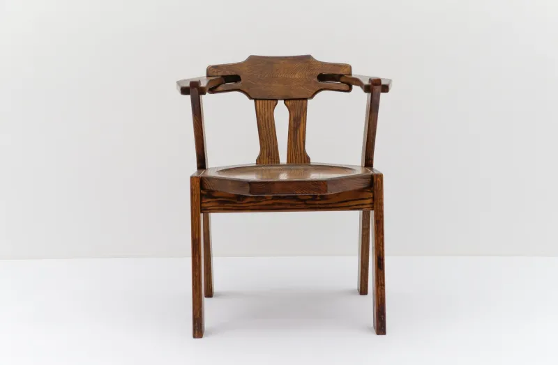 Pamono Mid-Century Modern French Provincial Oak Chair, 1960s> Lounge Chairs & Armchairs