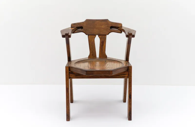 Pamono Mid-Century Modern French Provincial Oak Chair, 1960s> Lounge Chairs & Armchairs