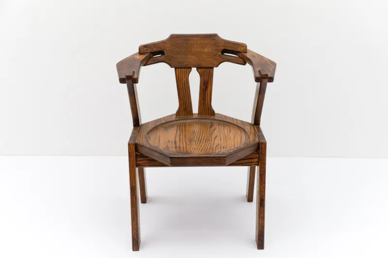 Pamono Mid-Century Modern French Provincial Oak Chair, 1960s> Lounge Chairs & Armchairs