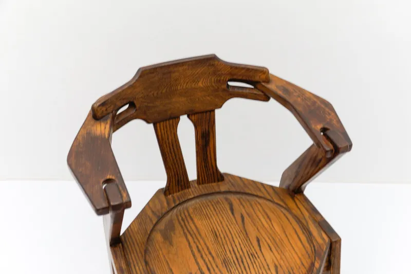 Pamono Mid-Century Modern French Provincial Oak Chair, 1960s> Lounge Chairs & Armchairs