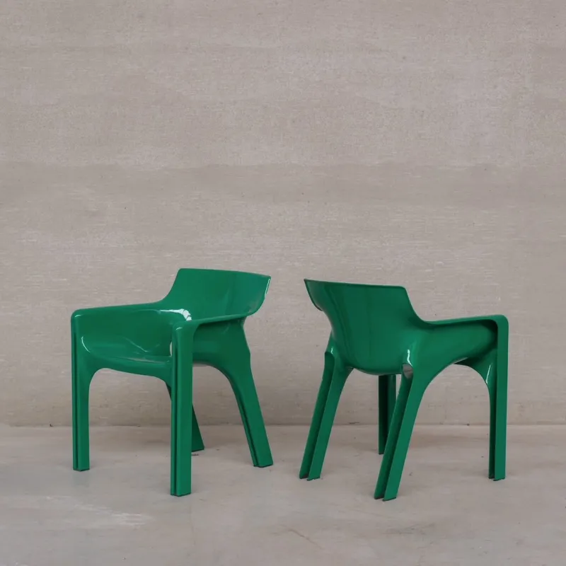 Pamono Mid-Century Modern Gaudi Dining Chairs by Vico Magistretti, 1970s, Set of 6> Side Chairs & Dining Chairs