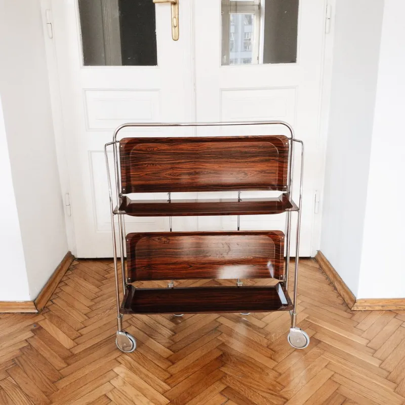 Hot Pamono Mid-Century Modern German Bar Cart or Trolley, 1970s