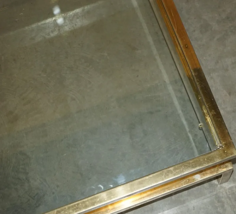 Pamono Mid-Century Modern Glass Coffee Table from Maison Jansen, 1960s> Coffee & Side Tables