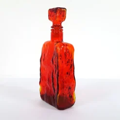 Pamono Mid-Century Modern Glass Decanters from Empoli, Set of 6><noscript><img width=