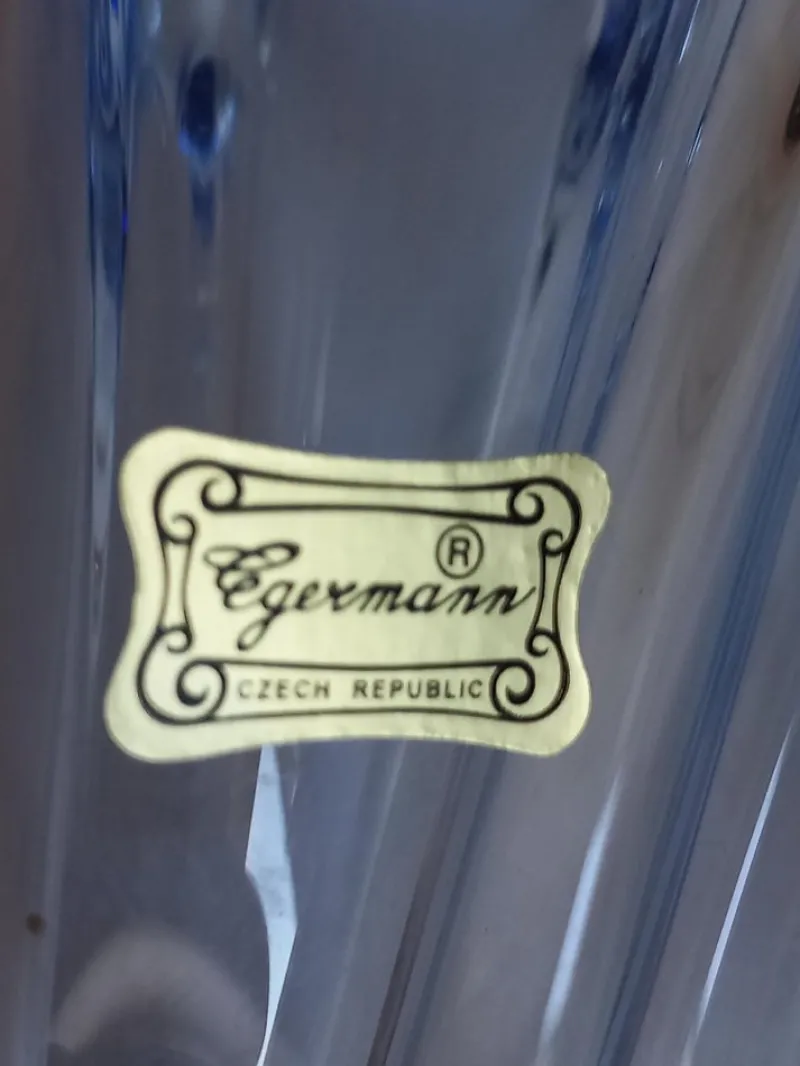 Pamono Mid-Century Modern Glass Vase from Egermann Glass> Vases
