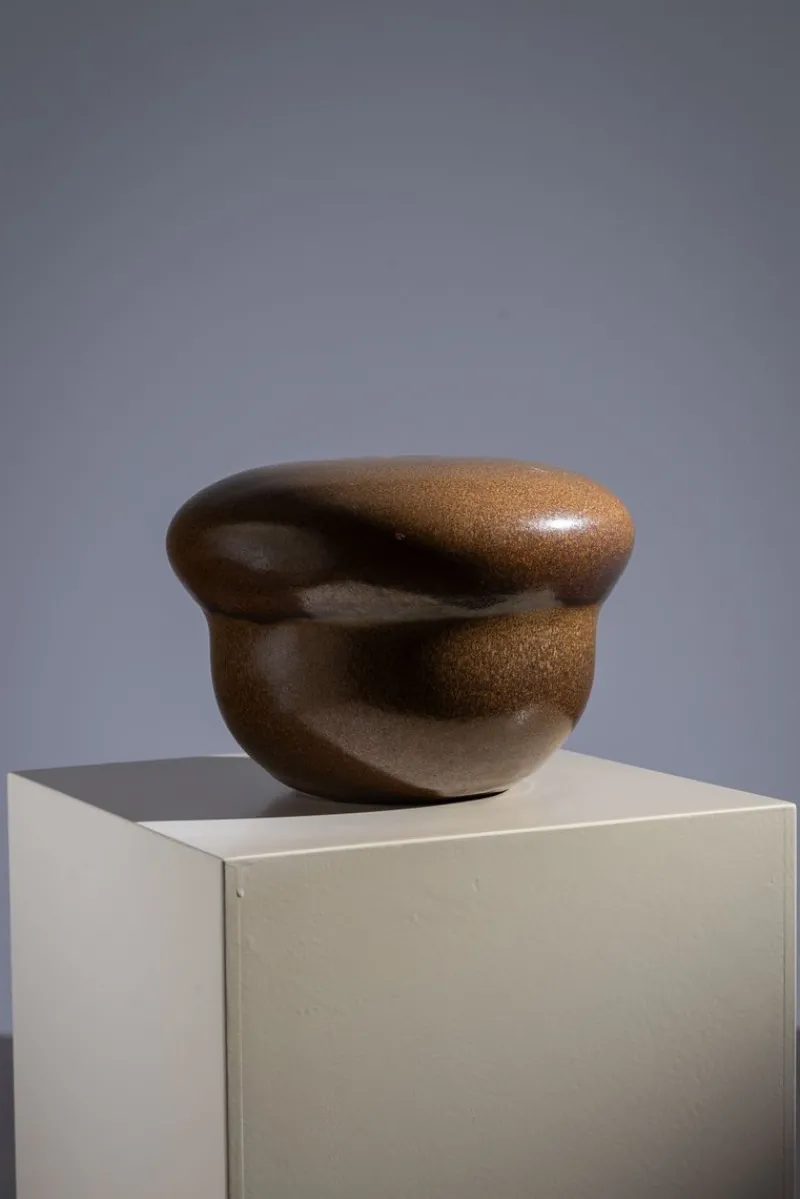 Pamono Mid-Century Modern Glazed Ceramic Vase, 1970s> Vases