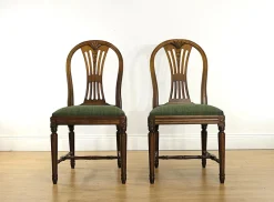 Online Pamono Mid-Century Modern Gustavian Dining Table and Chairs, 1960s, Set of 9