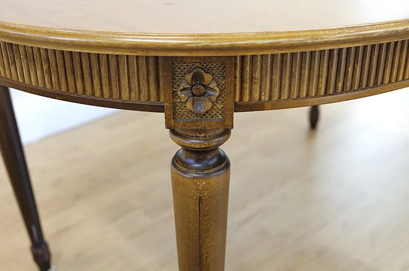 Online Pamono Mid-Century Modern Gustavian Dining Table and Chairs, 1960s, Set of 9