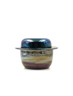 Pamono Mid-Century Modern Iridescent Ceramic from Paoli, Italy, 1970s> Bowls