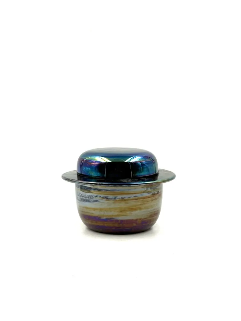 Pamono Mid-Century Modern Iridescent Ceramic from Paoli, Italy, 1970s> Bowls