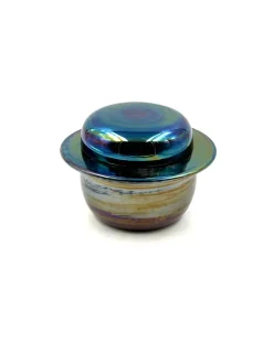 Pamono Mid-Century Modern Iridescent Ceramic from Paoli, Italy, 1970s><noscript><img width=