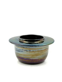 Pamono Mid-Century Modern Iridescent Ceramic from Paoli, Italy, 1970s><noscript><img width=