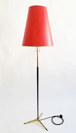 Pamono Mid-Century Modern Italian Brass Floor Lamp, 1950s> Floor Lamps