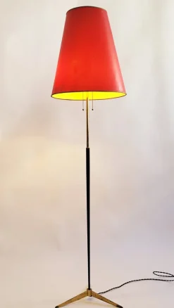 Pamono Mid-Century Modern Italian Brass Floor Lamp, 1950s> Floor Lamps