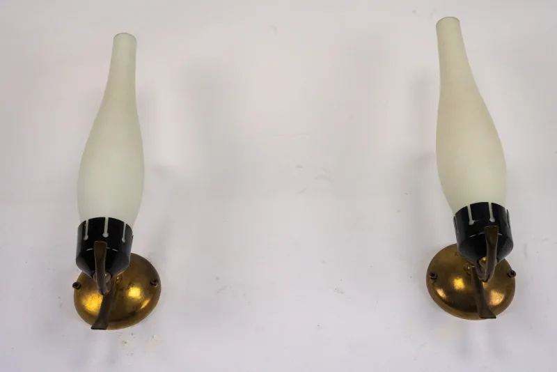 Hot Pamono Mid-Century Modern Italian Sconces, 1950s, Set of 2