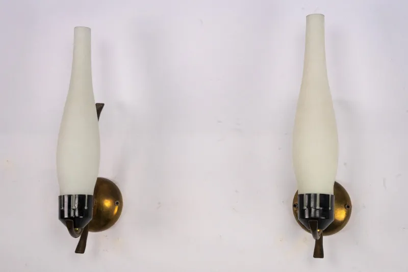 Hot Pamono Mid-Century Modern Italian Sconces, 1950s, Set of 2
