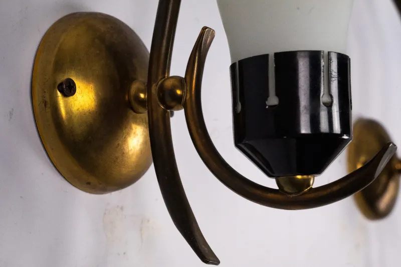 Hot Pamono Mid-Century Modern Italian Sconces, 1950s, Set of 2