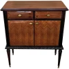 Clearance Pamono Mid-Century Modern Italian Wood and Brass Entryway Console Cabinet, 1960s