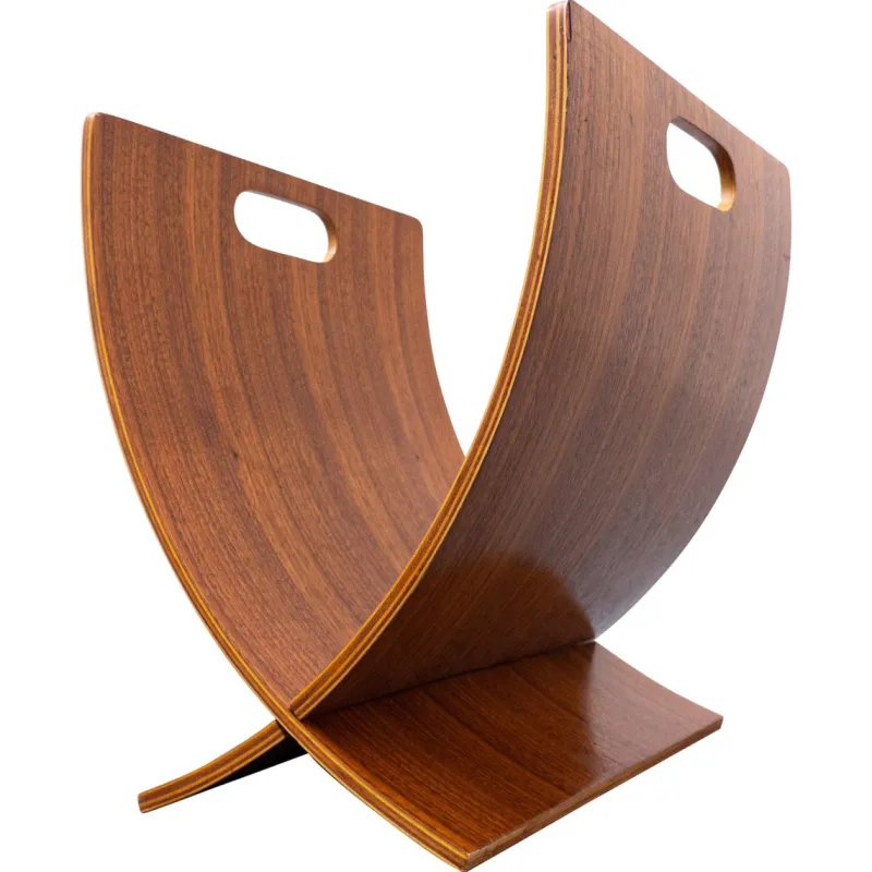 Pamono Mid-Century Modern Italian Wooden Magazine Rack> Magazine Racks