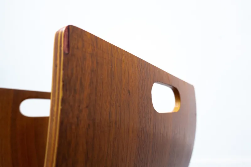 Pamono Mid-Century Modern Italian Wooden Magazine Rack> Magazine Racks