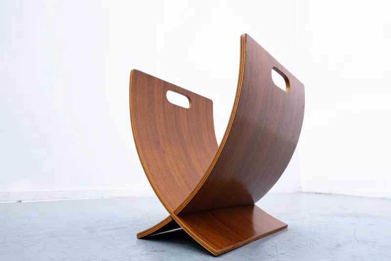Pamono Mid-Century Modern Italian Wooden Magazine Rack> Magazine Racks