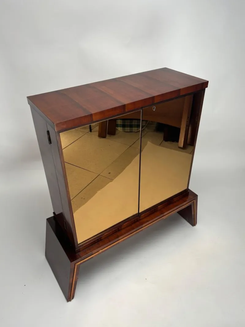 Discount Pamono Mid-Century Modern Italian Mirrored Dry Bar Cabinet, 1950s