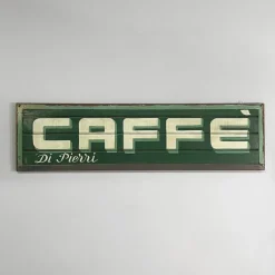 Pamono Mid-Century Modern Italian Metal Pierris Coffee Advertising Sign, 1950s> Wall Decor