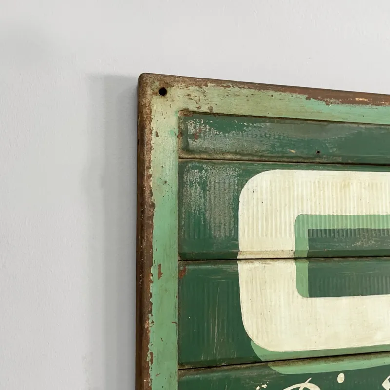 Pamono Mid-Century Modern Italian Metal Pierris Coffee Advertising Sign, 1950s> Wall Decor