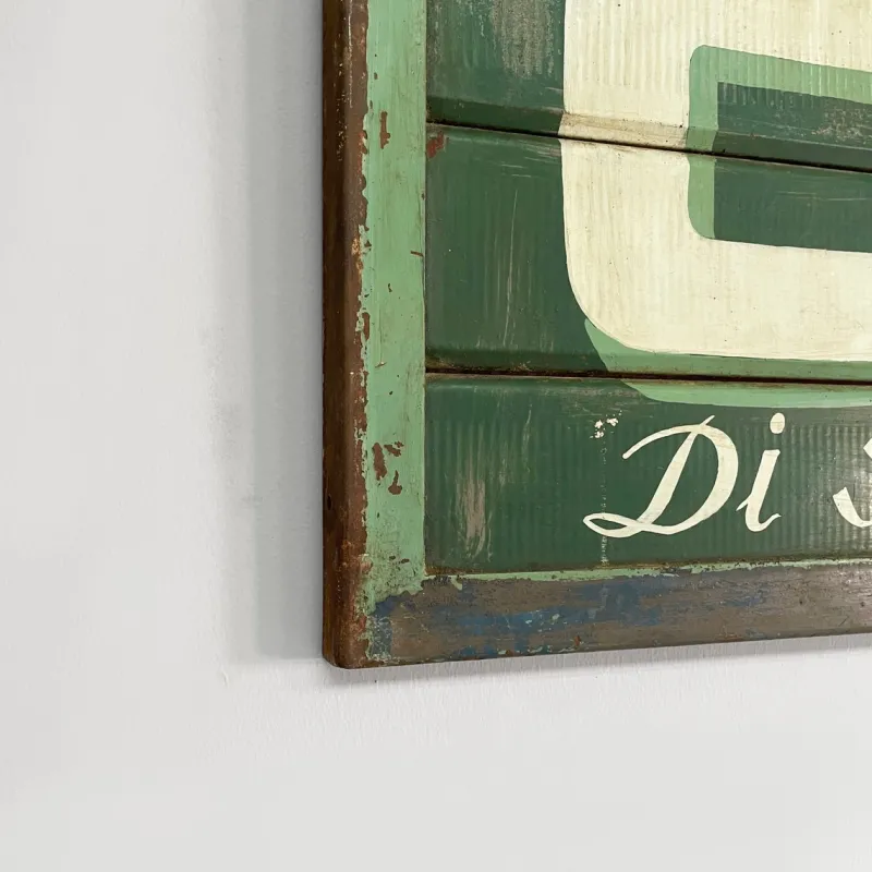 Pamono Mid-Century Modern Italian Metal Pierris Coffee Advertising Sign, 1950s> Wall Decor