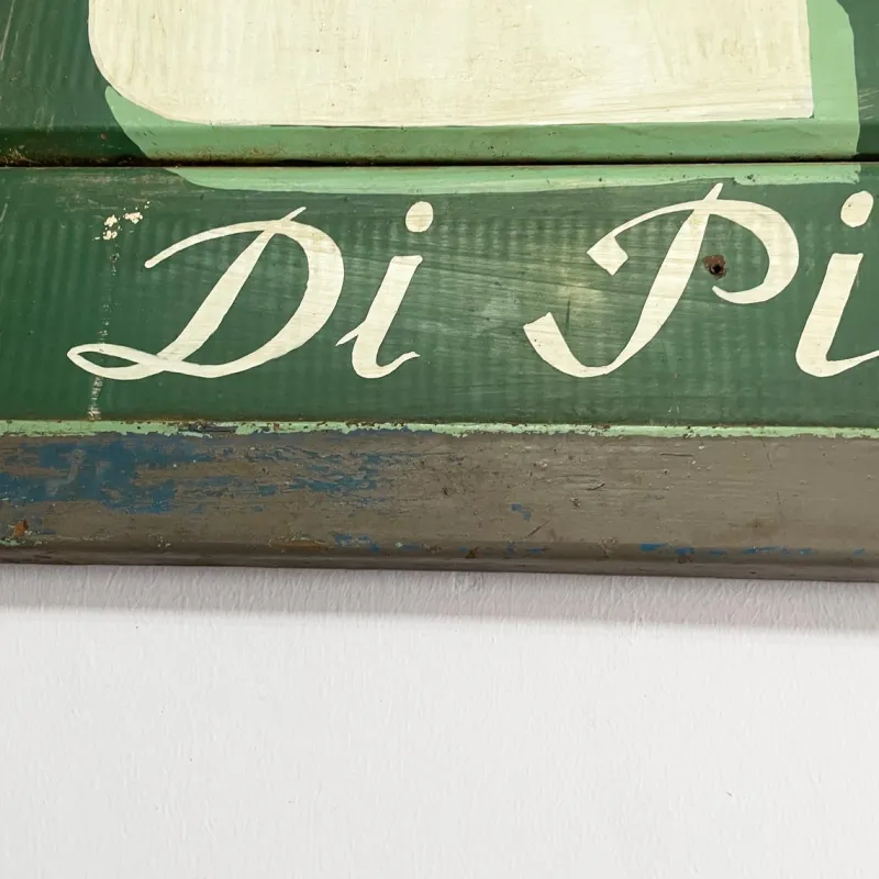 Pamono Mid-Century Modern Italian Metal Pierris Coffee Advertising Sign, 1950s> Wall Decor