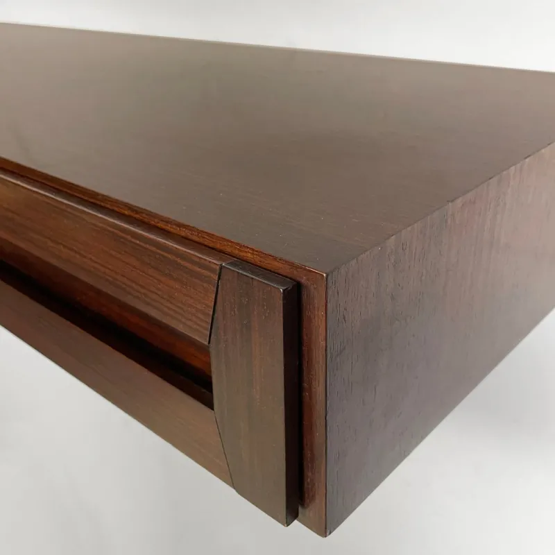 Pamono Mid-Century Modern Italian Wood Wall Console attributed to Vittorio Introini, 1960s> Console Tables