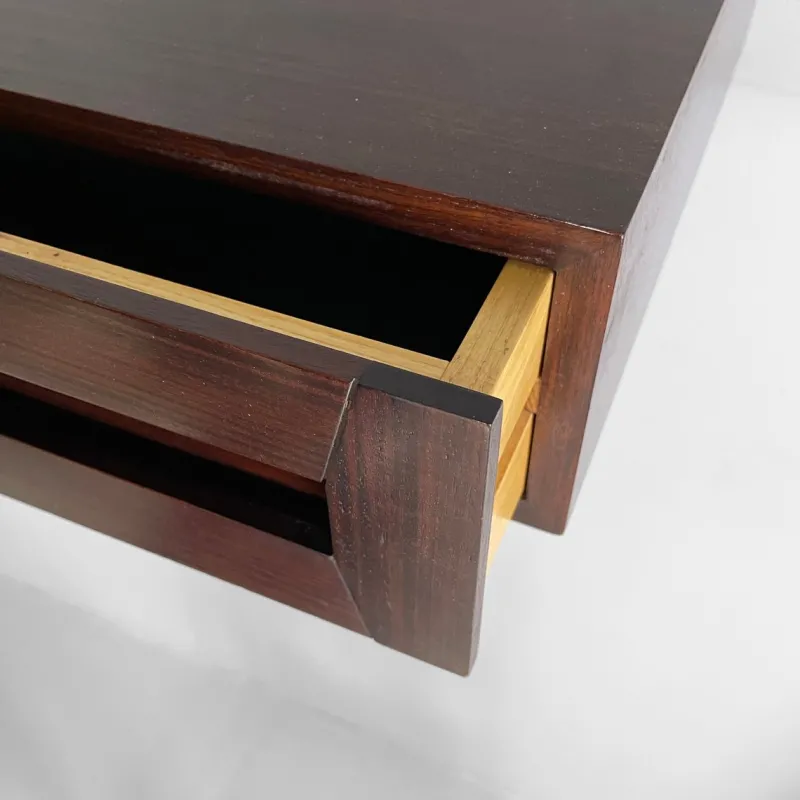 Pamono Mid-Century Modern Italian Wood Wall Console attributed to Vittorio Introini, 1960s> Console Tables