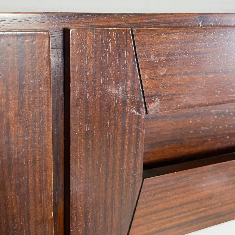 Pamono Mid-Century Modern Italian Wood Wall Console attributed to Vittorio Introini, 1960s> Console Tables
