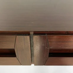Pamono Mid-Century Modern Italian Wood Wall Console attributed to Vittorio Introini, 1960s><noscript><img width=