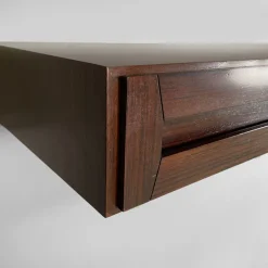 Pamono Mid-Century Modern Italian Wood Wall Console attributed to Vittorio Introini, 1960s><noscript><img width=