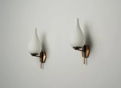 Pamono Mid-Century Modern Italian Wall Sconces, 1950s, Set of 2