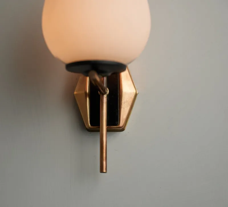 Pamono Mid-Century Modern Italian Wall Sconces, 1950s, Set of 2