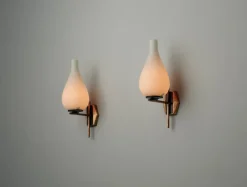 Pamono Mid-Century Modern Italian Wall Sconces, 1950s, Set of 2