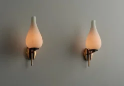 Pamono Mid-Century Modern Italian Wall Sconces, 1950s, Set of 2