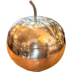 Online Pamono Mid-Century Modern Italian Brass Pumpkin Ice Bucket, 1970s