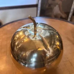 Online Pamono Mid-Century Modern Italian Brass Pumpkin Ice Bucket, 1970s