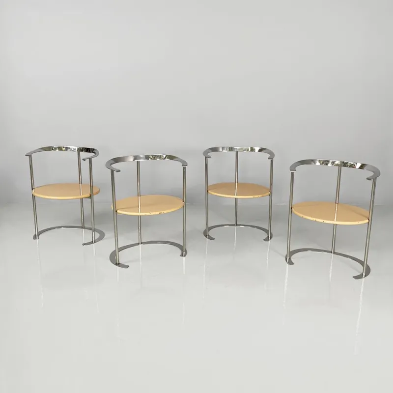New Pamono Mid-Century Modern Italian P4 Catilina Chairs by Luigi Caccia Dominioni for Azucena, 1958, Set of 4