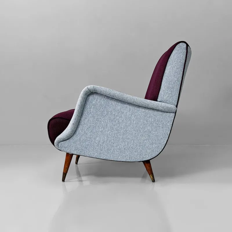 Pamono Mid-Century Modern Italian Mod. 802 Lounge Chairs by Carlo De Carli for Cassina, 1950s, Set of 2> Lounge Chairs & Armchairs