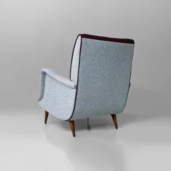 Pamono Mid-Century Modern Italian Mod. 802 Lounge Chairs by Carlo De Carli for Cassina, 1950s, Set of 2><noscript><img width=