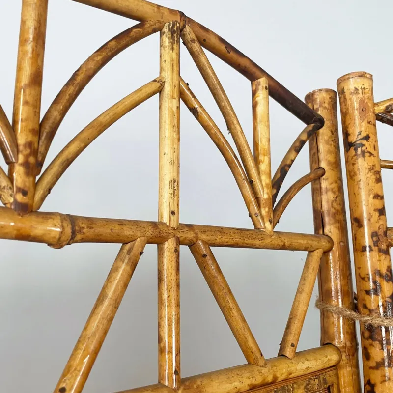 Discount Pamono Mid-Century Modern Italian Screen in Bamboo and Rattan, 1950s